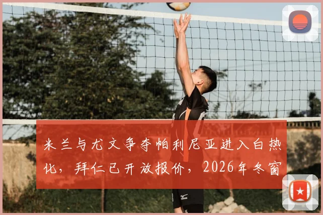 米兰与尤文争夺帕利尼亚进入白热化，拜仁已开放报价，2026年冬窗转会风云再起